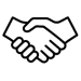 Direct Trade Icon - Two Hands Shaking