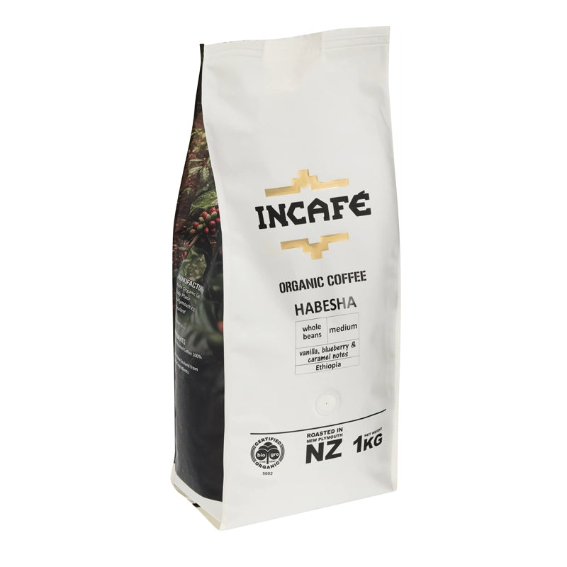 Habesha Organic Coffee Whole Beans 1kg New Zealand
