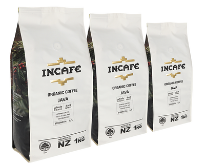 SAVER!!!            JAVA 3 x 1kg Beans.       You save on coffee - we save on freight.