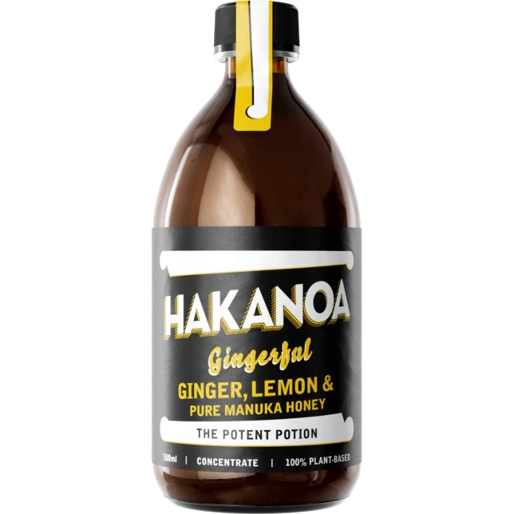 Hakanoa Ginger, Lemon & Pure Mānuka Honey — 500ml (Gingerful)