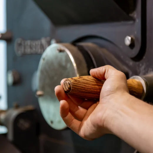 IncaFé Master Roaster at work in New Plymouth