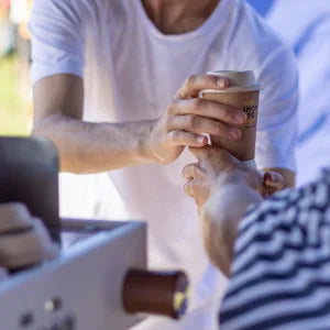 Serving IncaFé coffee