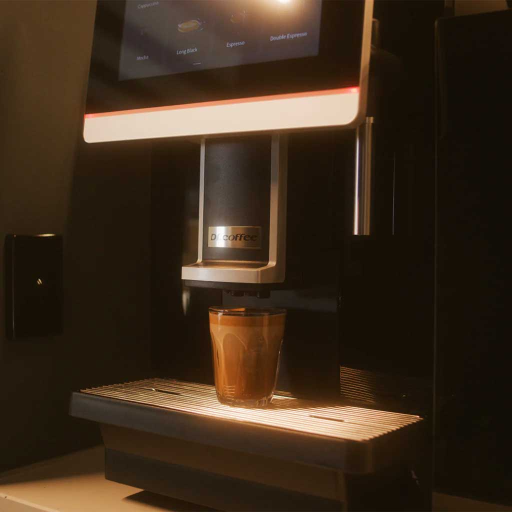 Close detail of Dr Coffee Coffeebar Plus